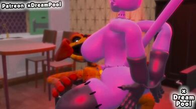 Poppy Playtime DogDay CatNap hardcore Big Tits hentai animation by xDreamPool