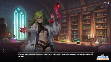 Isekai Waifu Overlord Part 10 Doctor Flamel Semen on Demand H Scene