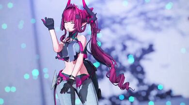 MMD Yvonne Destroyed Gushing Choked 4K 60fps Gimme Gimme feat Miku Rin