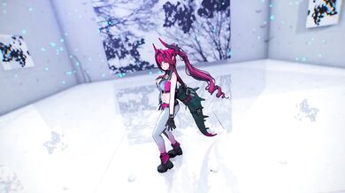 MMD Yvonne Destroyed Gushing Choked 4K 60fps Gimme Gimme feat Miku Rin