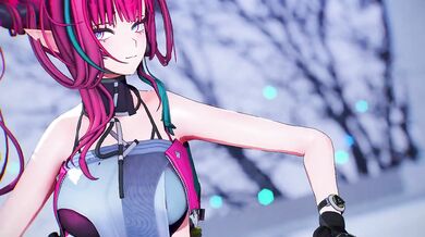 MMD Yvonne Destroyed Gushing Choked 4K 60fps Gimme Gimme feat Miku Rin