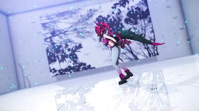 MMD Yvonne Destroyed Gushing Choked 4K 60fps Gimme Gimme feat Miku Rin