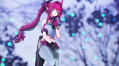 MMD Yvonne Destroyed Gushing Choked 4K 60fps Gimme Gimme feat Miku Rin