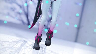 MMD Yvonne Destroyed Gushing Choked 4K 60fps Gimme Gimme feat Miku Rin