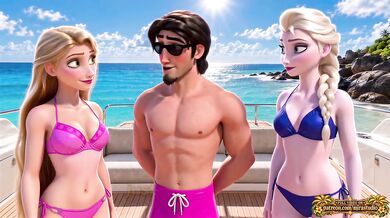 Rapunzel and Elsa Stranded on an Island Part 2 Disney Hentai Cartoon HD Uncensored FFM Threesome Amateur Handjob Dirty Talk First Time