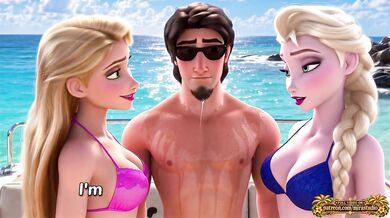 Rapunzel and Elsa Stranded on an Island Part 2 Disney Hentai Cartoon HD Uncensored FFM Threesome Amateur Handjob Dirty Talk First Time