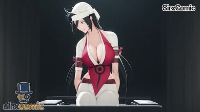 Kukaku Shiba CosPlay Destroyed Gushing Nurse Blowjob Bleach by sirxcomic