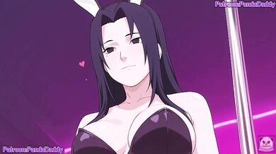 Mikoto Uchiha Bunny Suit Big Tits Blowjob For Boss Destroyed Gushing Cumshot