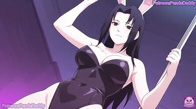 Mikoto Uchiha Bunny Suit Big Tits Blowjob For Boss Destroyed Gushing Cumshot