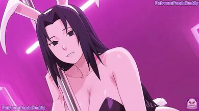 Mikoto Uchiha Bunny Suit Big Tits Blowjob For Boss Destroyed Gushing Cumshot