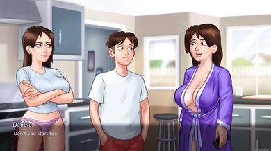 Summertime Saga Destroyed Gushing MILF Cartoon PC Gameplay