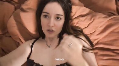 Hot French Girl JOI Amateur Destroyed Gushing Choked Hairy Armpit Lingerie
