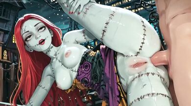 Sally Skellington Halloween Nightmare Before Christmas Public Creampie Cock Destroyed Gushing