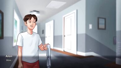 Stepsister Shows Her Big Tits And Gives Him Her Wet T-shirt To Wash Hentai Game