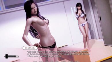 Waifu Academy Bathroom Rikuna Kayane Motoko Destroyed Gushing Choked Creampie