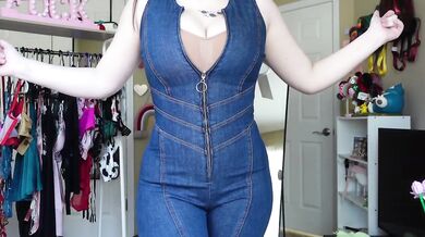 Jean Mini Skirt Try On Haul Destroyed Gushing Big Tits Catstaxy OnlyFans