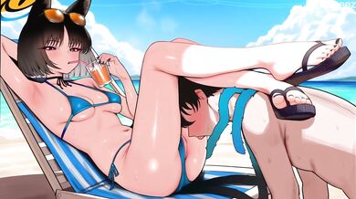 Cat Ear GF Cuck Session Destroyed By BBC With Creampie And Blowjob