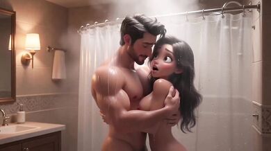 Big Ass Latina Latina Animated Shower Sex Session Leaves Ass Glistening