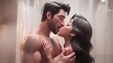 Big Ass Latina Latina Animated Shower Sex Session Leaves Ass Glistening