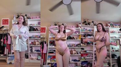 Huge Natural Tits Hairy Bush Catstaxy Sexy Lingerie Try On Haul 18-25 Amateur Brunette