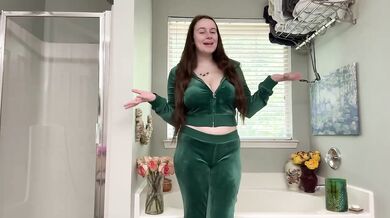 Matching Lingerie Try On Haul Destroyed By Huge Natural Tits