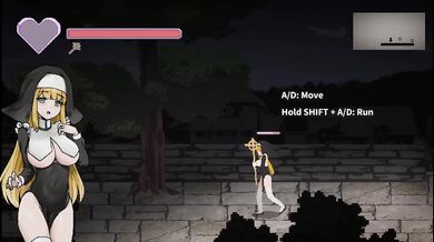 Novice Sister Leticia Destroyed Gushing Choked Hentai Pixel Game Big Tits Big Ass