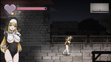 Novice Sister Leticia Destroyed Gushing Choked Hentai Pixel Game Big Tits Big Ass