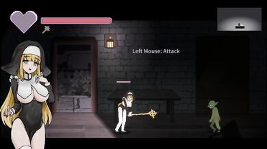 Novice Sister Leticia Destroyed Gushing Choked Hentai Pixel Game Big Tits Big Ass