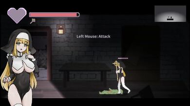 Novice Sister Leticia Destroyed Gushing Choked Hentai Pixel Game Big Tits Big Ass