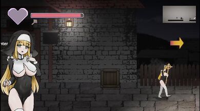 Novice Sister Leticia Destroyed Gushing Choked Hentai Pixel Game Big Tits Big Ass