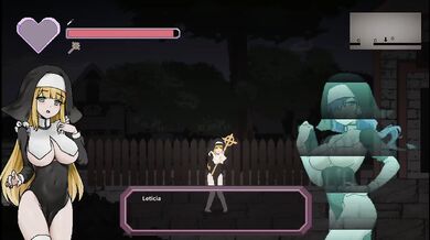 Novice Sister Leticia Destroyed Gushing Choked Hentai Pixel Game Big Tits Big Ass