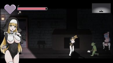 Novice Sister Leticia Destroyed Gushing Choked Hentai Pixel Game Big Tits Big Ass