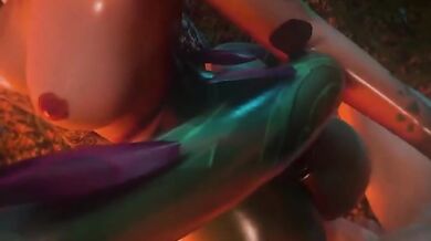 Neeko From LoL Monster Girl 3d Animation Gets Destroyed Doggy Style Fucked