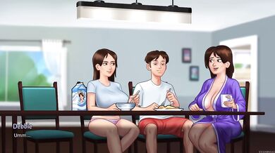 Summertime Saga 29 PC Gameplay Destroyed Gushing Rough Sex Brunette Big Tits Cartoon