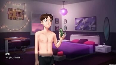 Summertime Saga 29 PC Gameplay Destroyed Gushing Rough Sex Brunette Big Tits Cartoon