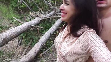 Brunette Babe Creampie Choked In Sneaky Public Cheating With Cheating Wife And Cuckold In Rough Anal Under Trees During Club Night Gone Wild