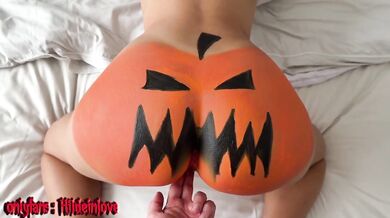 Halloween Slut Gets Destroyed Doggystyle Reverse Cowgirl Big Dick Pumpkin Role Play POV