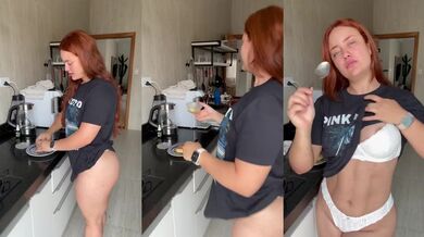 Breakfast On My Panties Destroyed Gushing Redhead HD Porn Solo Female Verified Amateurs