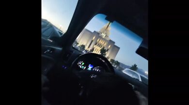 Mormon Milf Destroyed By Deepthroat Blowjob In Public Temple Road Head Big Tits Fake Taxi Pov