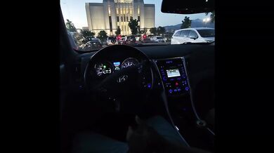 Mormon Milf Destroyed By Deepthroat Blowjob In Public Temple Road Head Big Tits Fake Taxi Pov