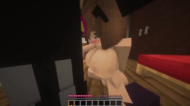 Minecraft Jenny Mod hardcore sex in the room with Jenny big tits HD