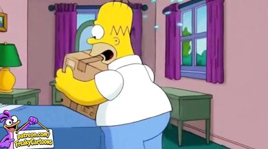 Marge First Time with Homer Destroyed Gushing Steamy Simpsons Cartoon