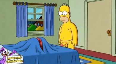 Marge First Time with Homer Destroyed Gushing Steamy Simpsons Cartoon