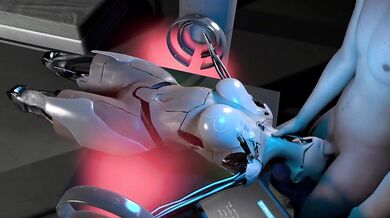 Sex Robot Nier Automata Destroyed Gushing Deep Blowjob Big Natural Tits Cum Inside