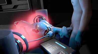 Sex Robot Nier Automata Destroyed Gushing Deep Blowjob Big Natural Tits Cum Inside