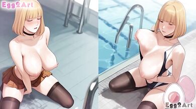 Hana Midorikawa Big Tits Swimsuit Blow Job Destroyed Gushing Choked Prison School Hentai Egg 2 Art