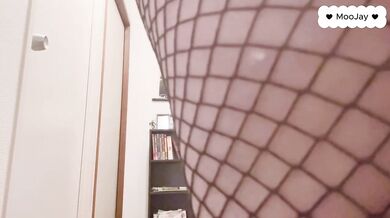 Hairy BBW Goth Slut in Fishnets Chokes on Toys Destroyed Gushing Squirt Puddle Real Orgasm Solo Changing Clothes High Boots