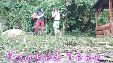 Two Masked Hercules Destroyed by Hooked Muscular Best Friends Outside