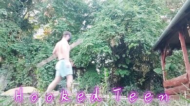 Two Masked Hercules Destroyed by Hooked Muscular Best Friends Outside