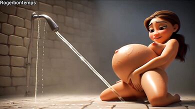 Pregnant Woman Solo Shower Masturbate Squirting Orgasm Compilation Hentai Cartoon Animation